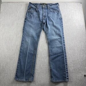 Ariat Rebar M5 Straight Leg Jeans Men's Size 34x32 Blue Denim